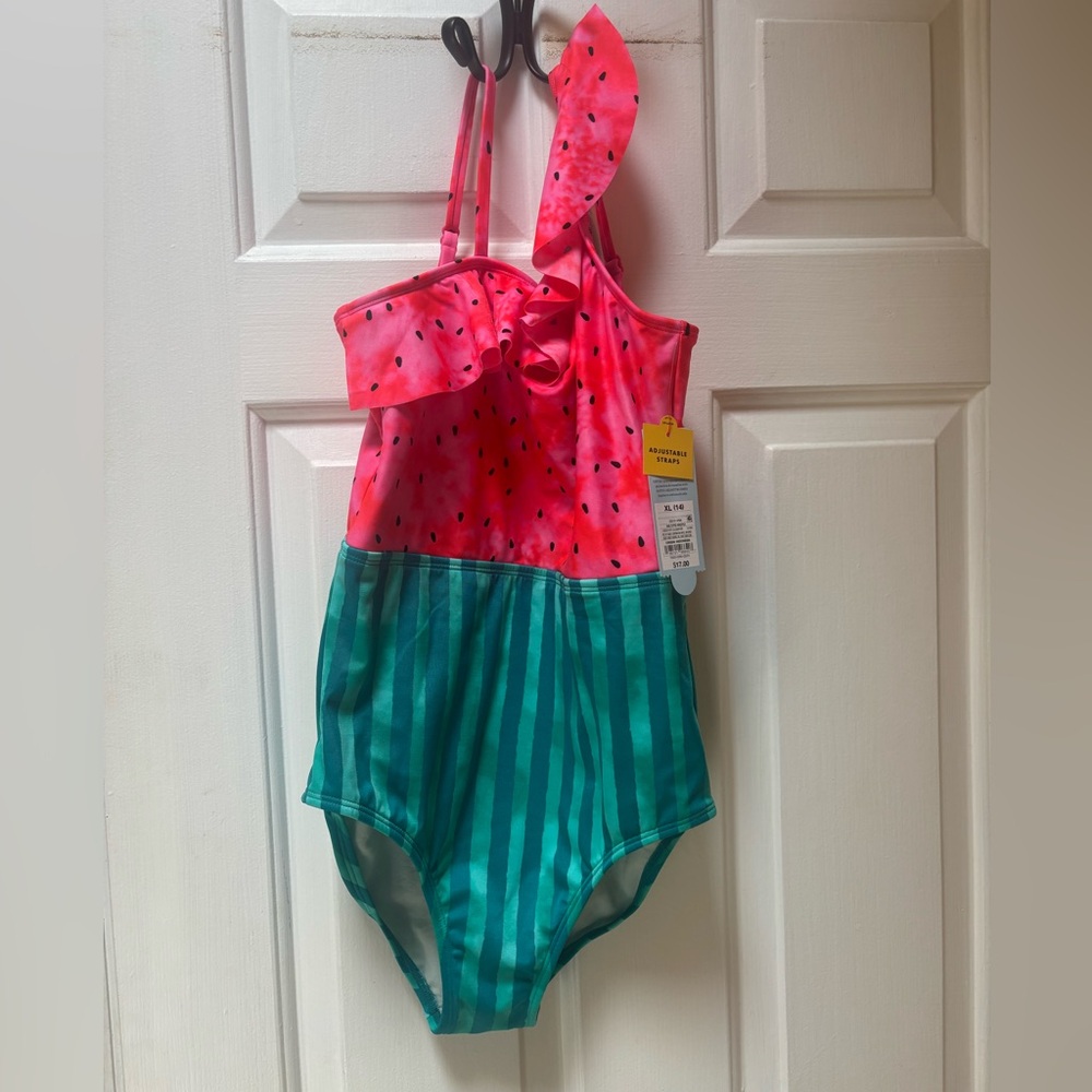 Cat & Jack Watermelon One Piece Swimsuit